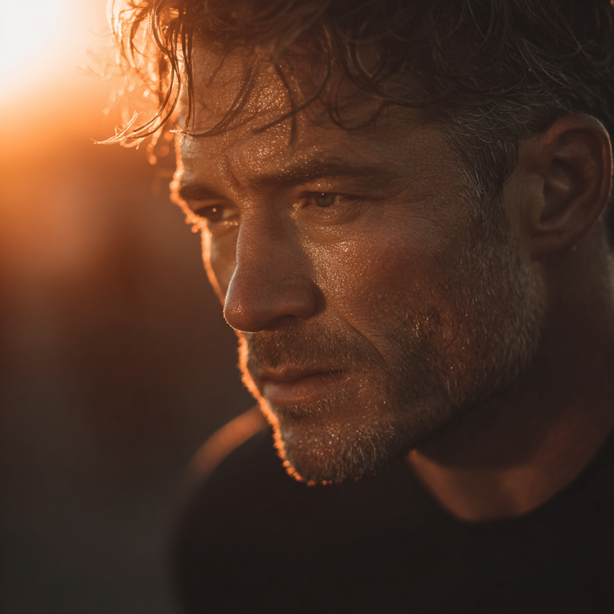 Чоловік виконує силові вправи в спортзалі