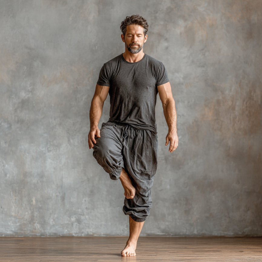 Група чоловіків середнього віку після тренування